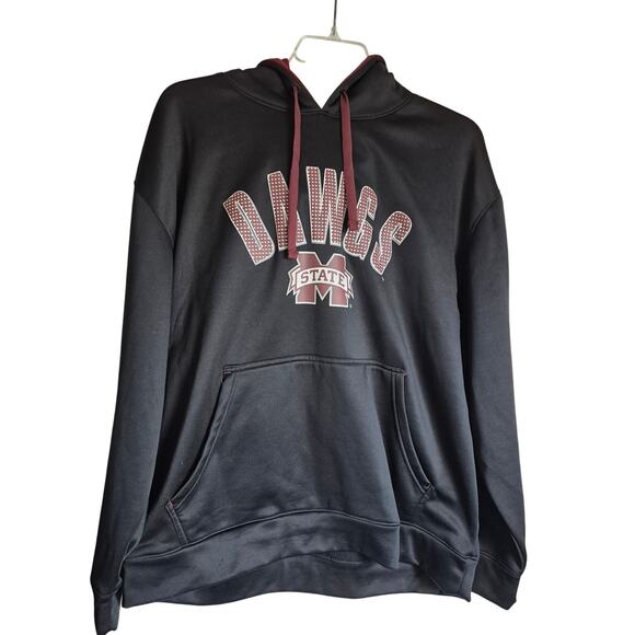 Dawg State Mississippi Champion Hoodie XL Black Maroon Kangaroo Pocket Sports - Picture 1 of 9